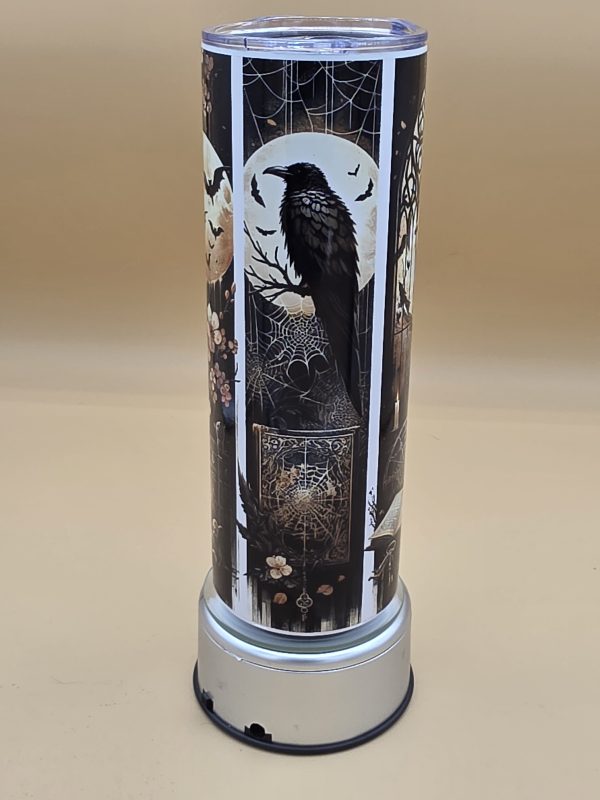 Gothic Ravens Moon Books Sublimation Tumbler