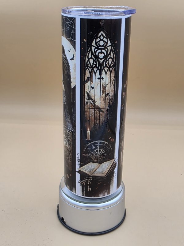 Gothic Ravens Moon Books Sublimation Tumbler