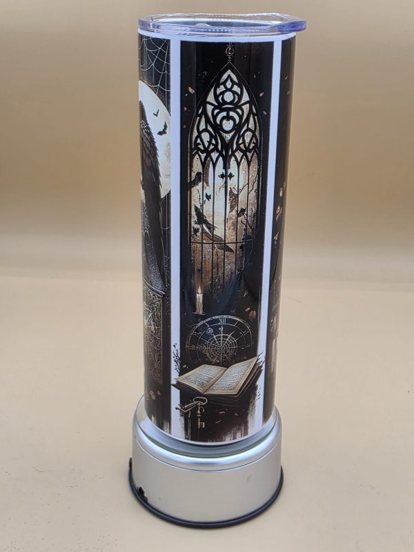 Gothic Ravens Moon Books Sublimation Tumbler