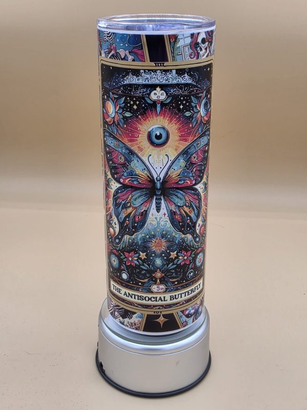 The Antisocial Butterfly Tarot Inspired Tumbler
