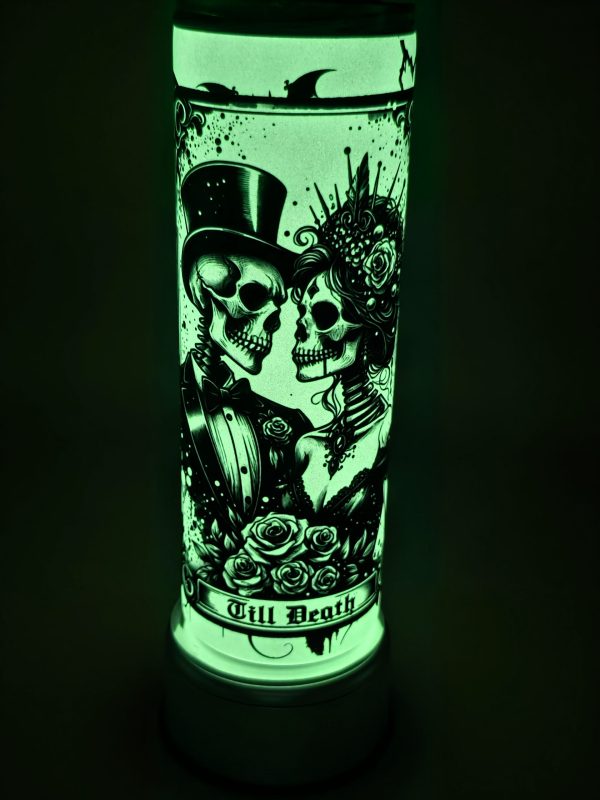 Till Death Glow in the Dark Sublimation Tumbler