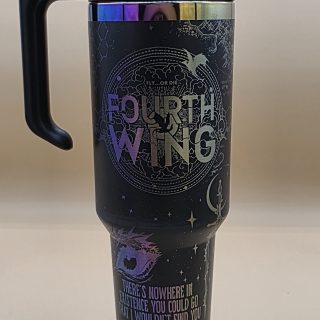 Fourth Wing 40 Oz. Laser-Engraved Tumbler