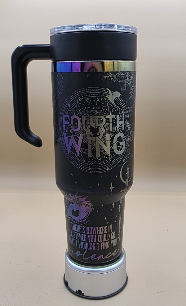 Fourth Wing 40 Oz. Laser-Engraved Tumbler