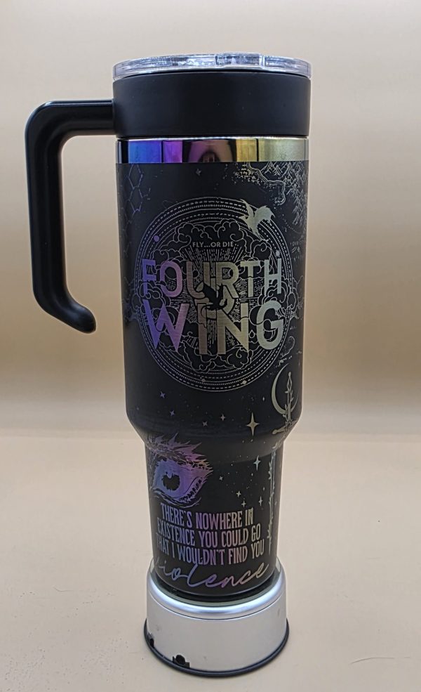 Fourth Wing 40 Oz. Laser-Engraved Tumbler