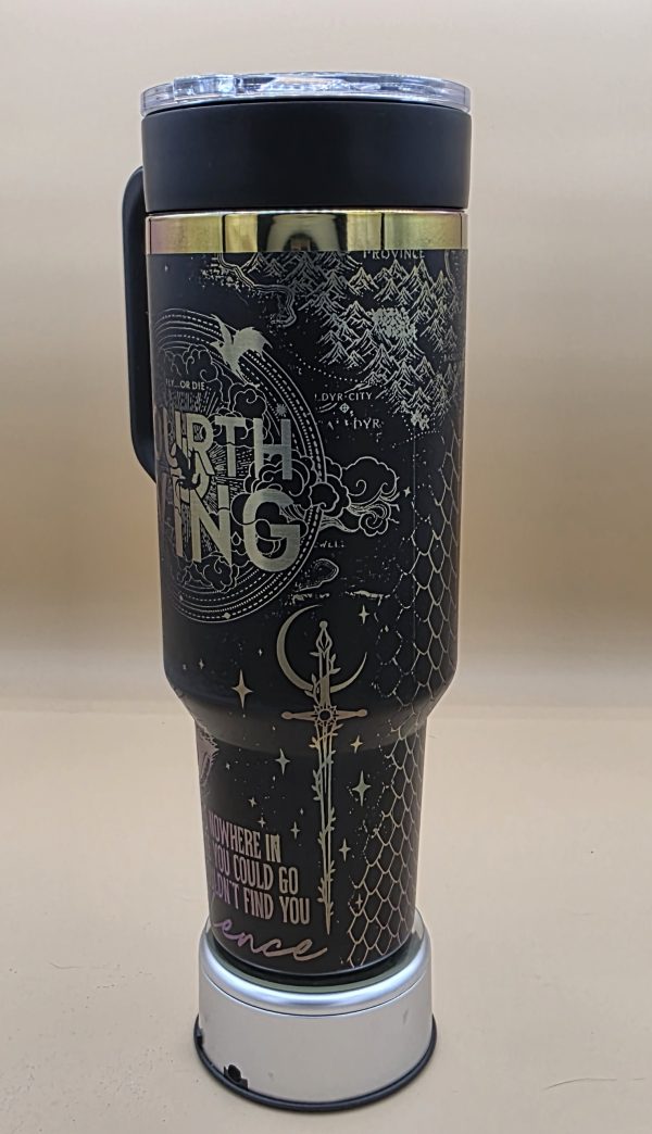 Fourth Wing 40 Oz. Laser-Engraved Tumbler