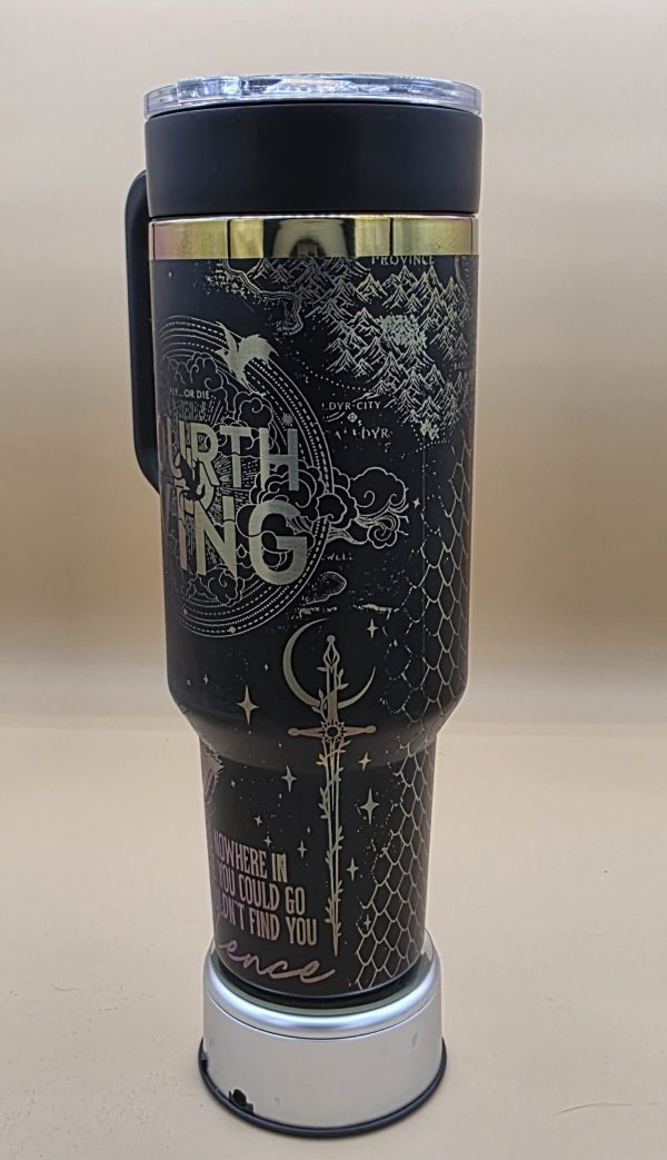 Fourth Wing 40 Oz. Laser-Engraved Tumbler